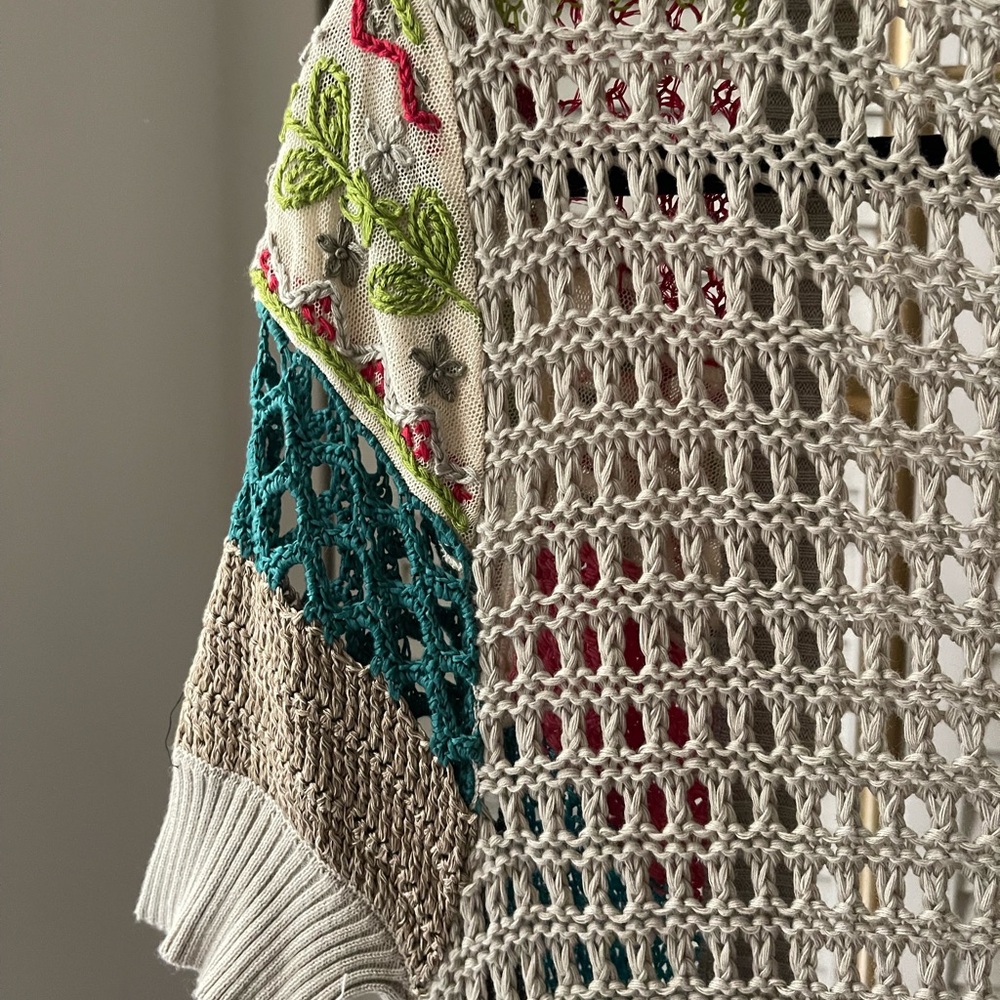 Nanette Lepore Multicolor Crochet Cardigan - Picture 7 of 9